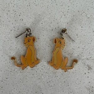 Vintage Disney Lion King Nala Lion Earrings